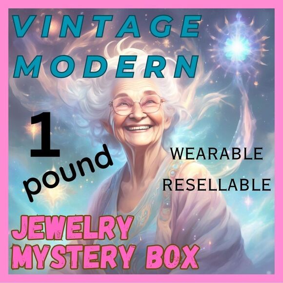 One Pound of Mixed Vintage & Modern Jewelry - Picture 1 of 1